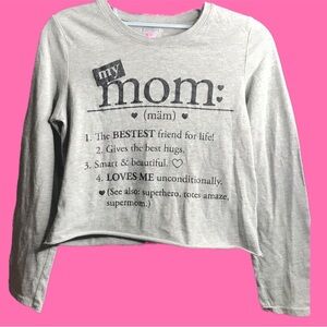 Mother’s Day long sleeve crop tee from A Children’s Place.